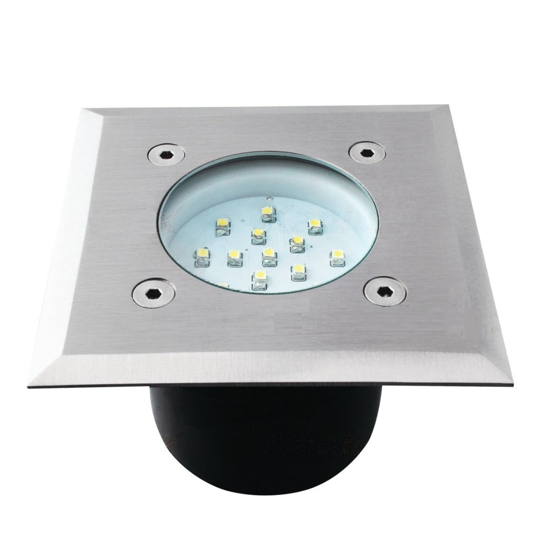 LED grondspot - 0,7W - 65mm - Koud wit - Inbouw - Vierkant LED grondspot - 0,7W - 65mm - Koud wit - Inbouw - Vierkant